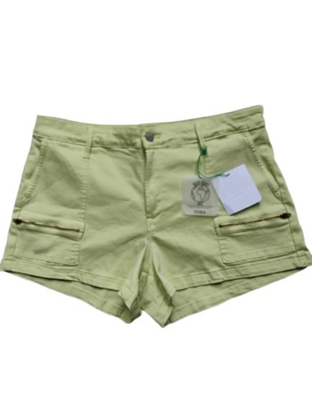NWT Pistola Hannah Cargo Utility Shorts Limeade Green High Risesize 14 (33)